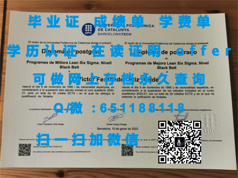 巴利亚多利德大学毕业证文凭样本（定制毕业证、文凭、成绩单、认证入网、OFFER）_文凭证书生成器_文凭认证报告