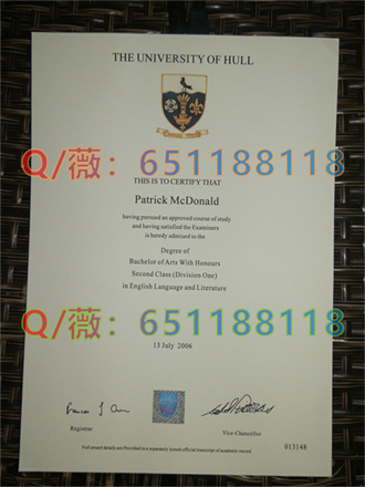 赫尔大学毕业证University of Hull.jpg