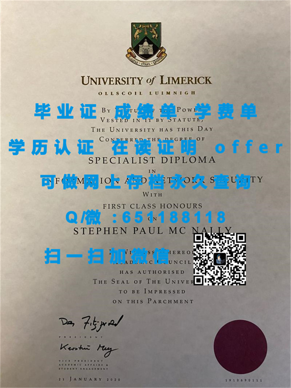 都柏林城市大学（制作毕业证、文凭、成绩单、认证入网、offer）